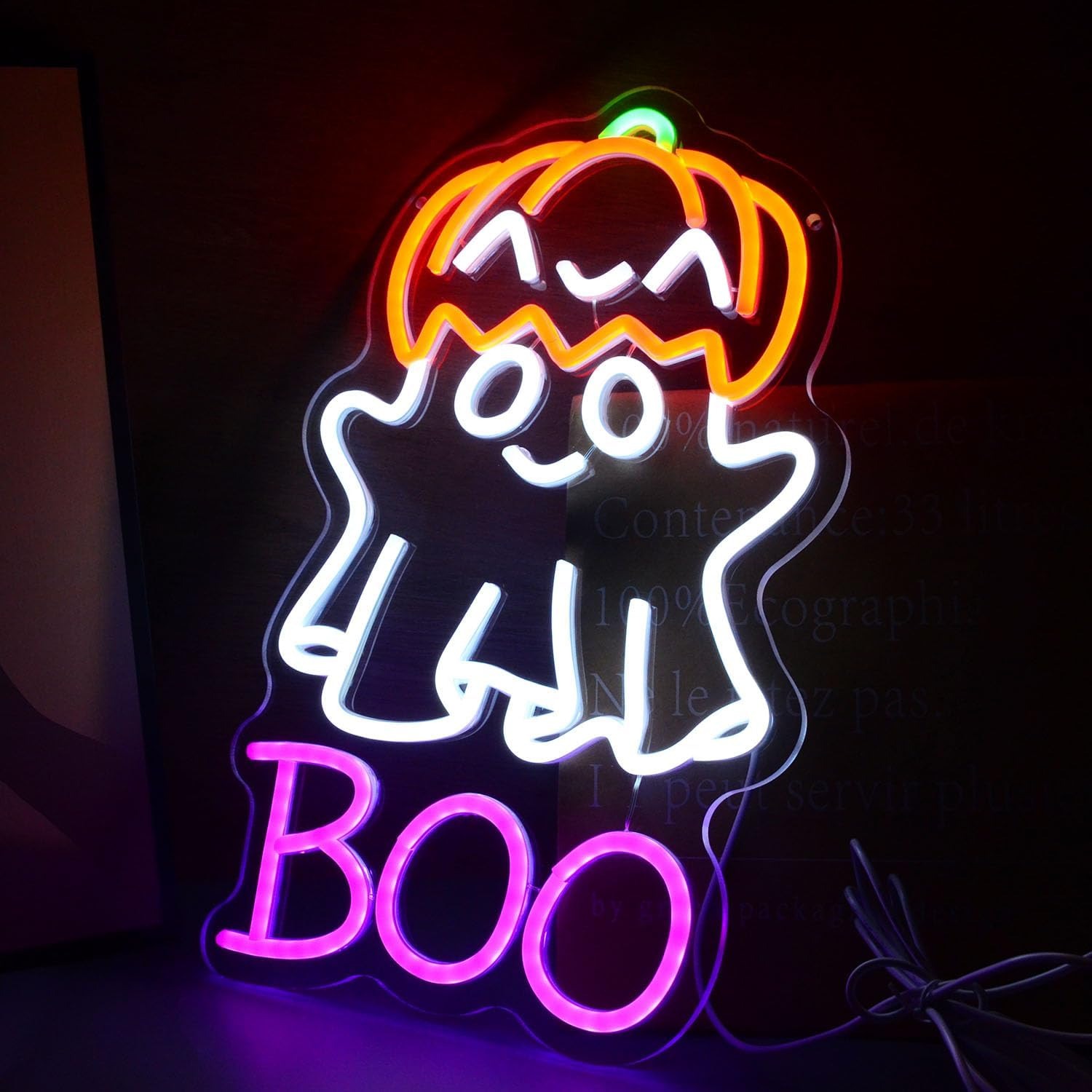 Cute Ghost Pumpkin Hat BOO LED - Home Decor Lighting Tricks review and price