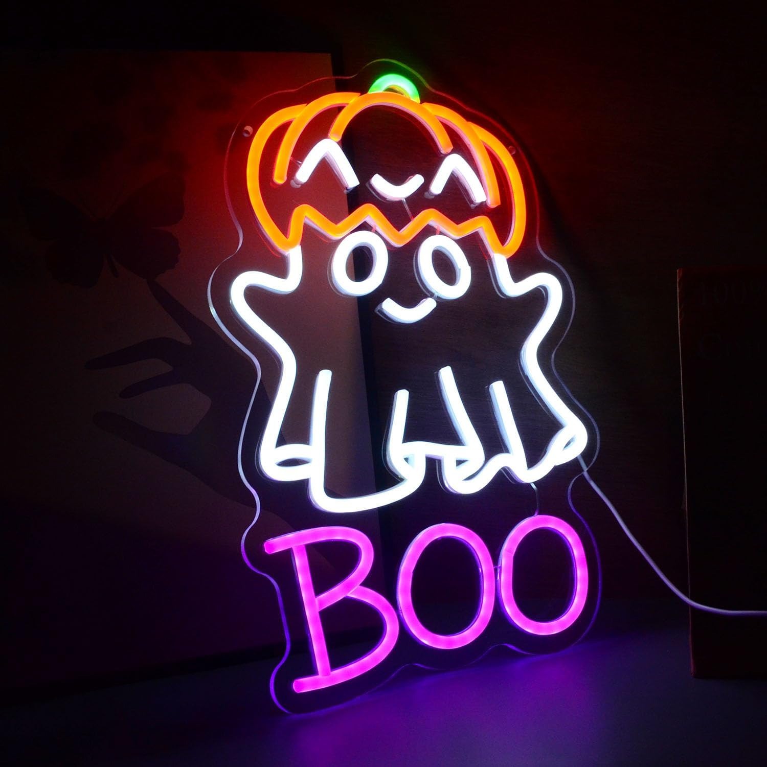 Cute Ghost Pumpkin Hat BOO LED - Home Decor Lighting Tricks review and price