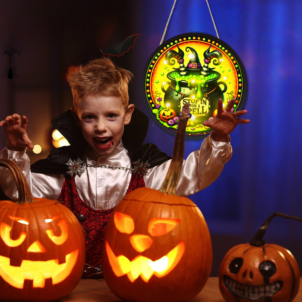 Round Glowing Halloween Hangin - Home Decor Lighting Tricks review and price