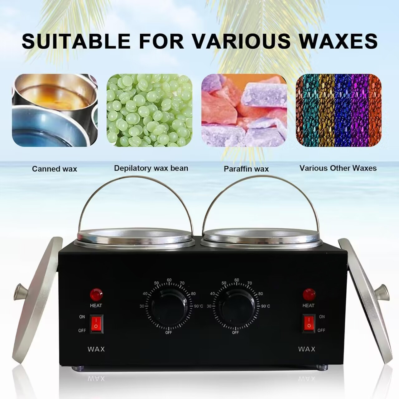Dual Wax Pots Professional Ele - Wax Melter Electric review and price