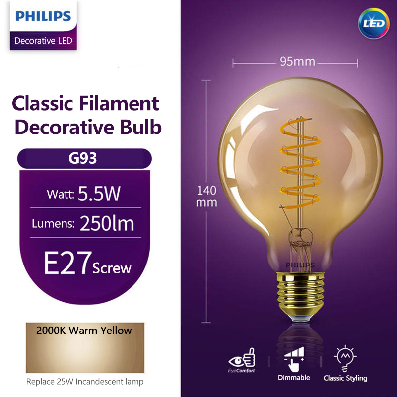 Philips LED G93 Classic Filame - Philips Bulb Led Classic review and price
