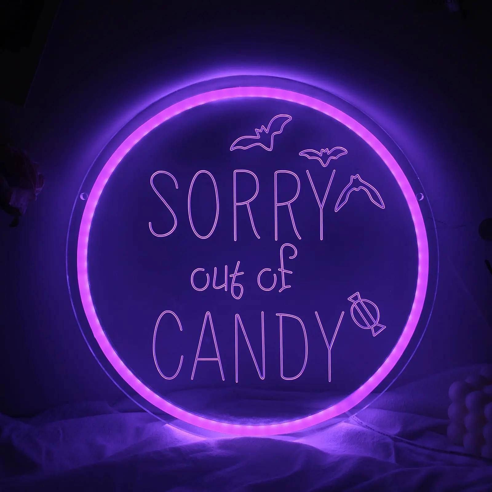 Sorry Out of Candy LED Neon Si - Home Decor Lighting Tricks review and price