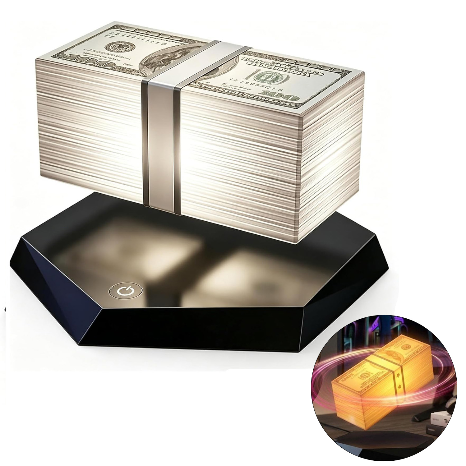 Magnetic Levitation Game Cash  - Led Moon Lamp review and price