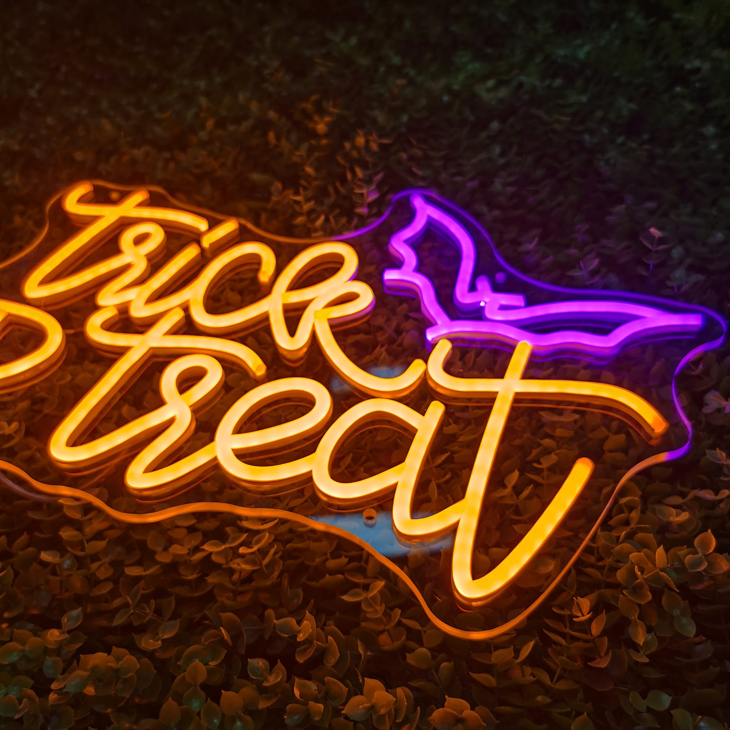 Trick or Treat Neon Sign Light - Home Decor Lighting Tricks review and price