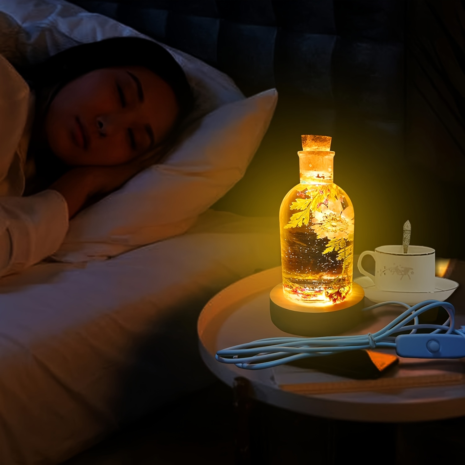 Drift Bottle Light Resin Mold  - Decor Lighting Cork review and price