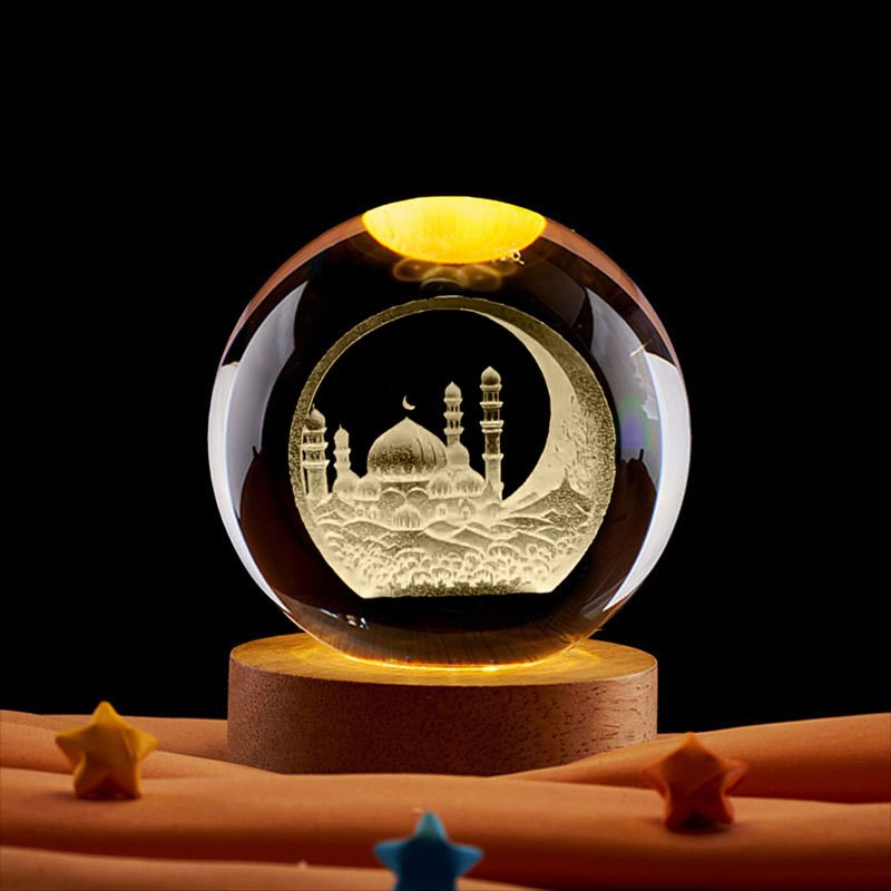 Ramadan Decoration 3D Crystall - Led Moon Lamp review and price