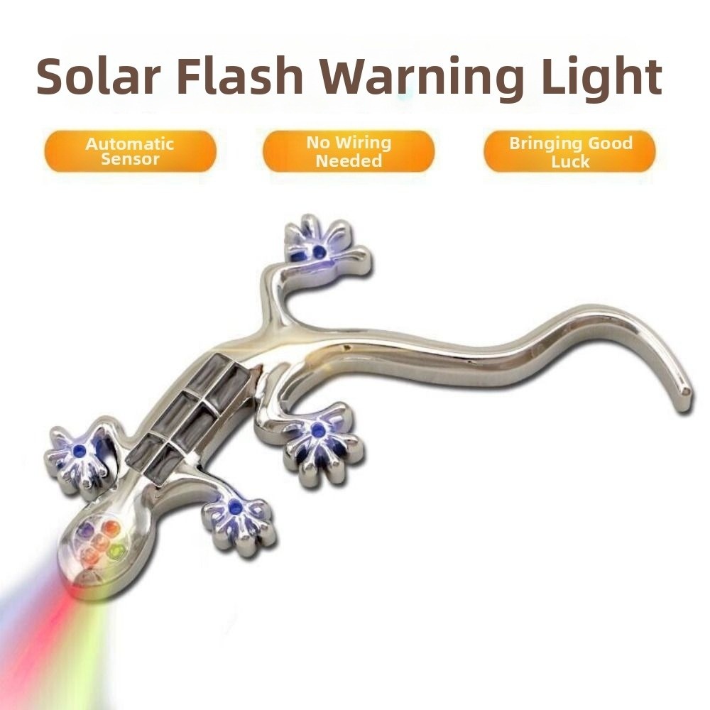New Gecko Shape Solar Warning  - Gecko Lighting & Decor review and price