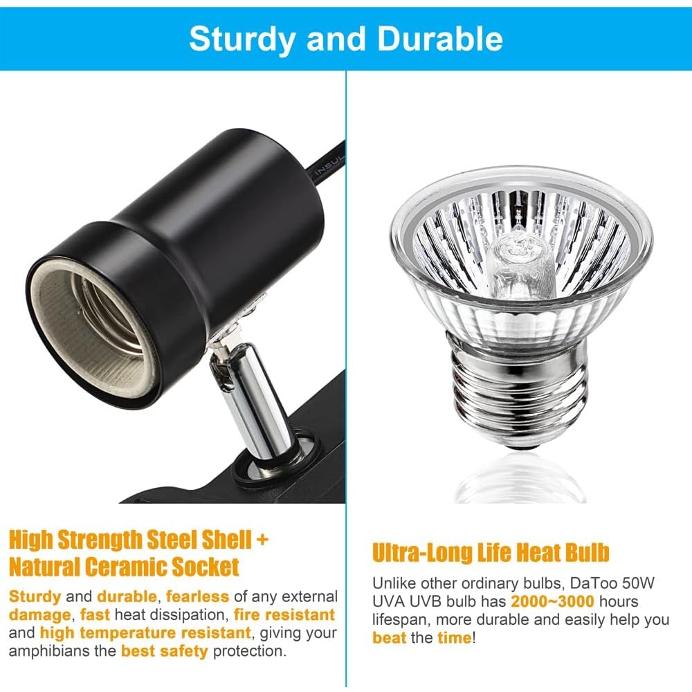 Reptile Heat Lamp Fixture E27  - Gecko Lighting & Decor review and price