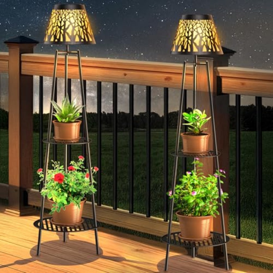 2 Pack Outdoor Solar Floor Lam - Decor Lighting Floor Lamps review and price