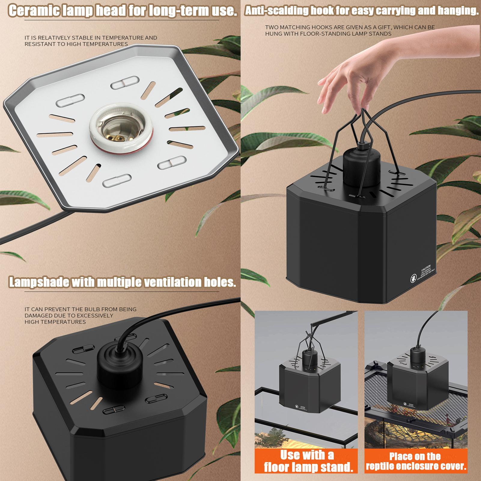 Heat Lamp Cover For Reptiles T - Gecko Lighting & Decor review and price