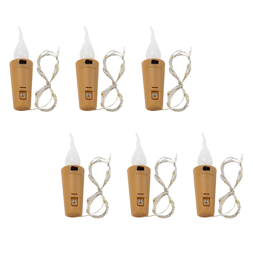 6Pcs Wine Bottle String Light  - Decor Lighting Cork review and price
