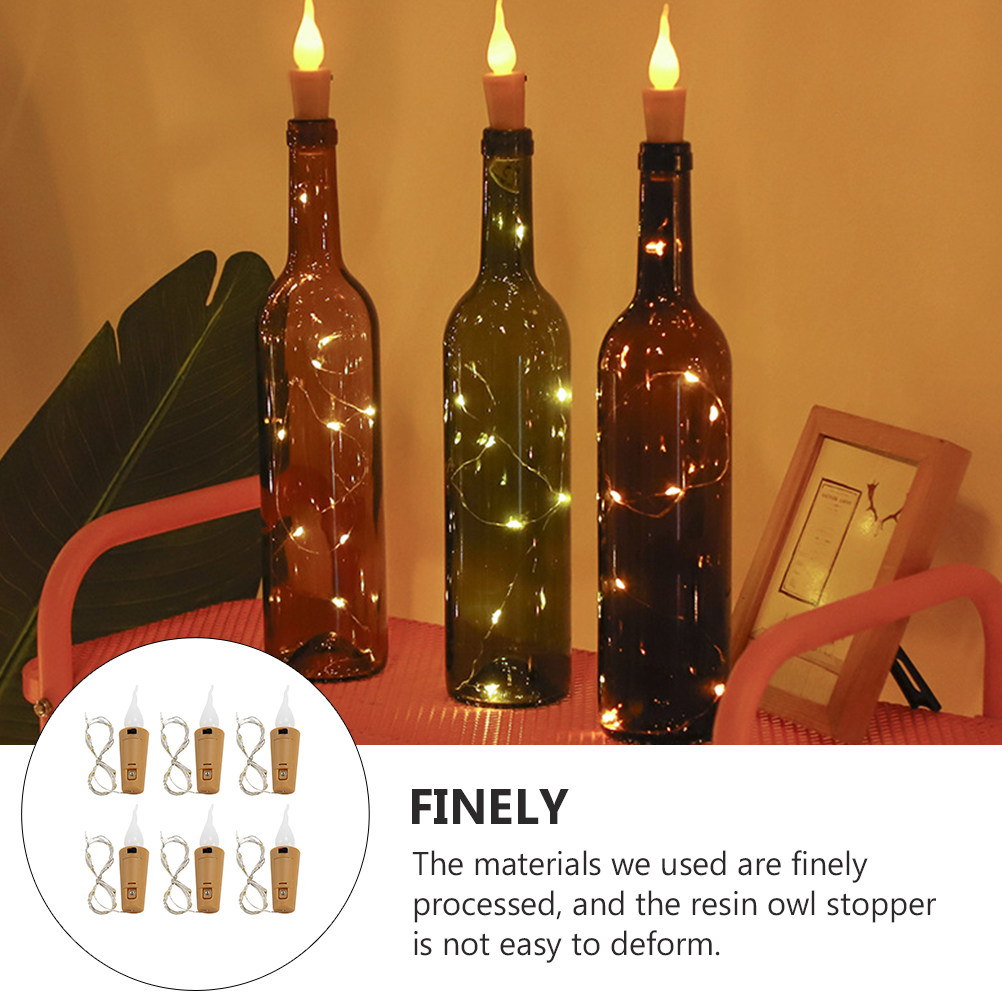 6Pcs Wine Bottle String Light  - Decor Lighting Cork review and price