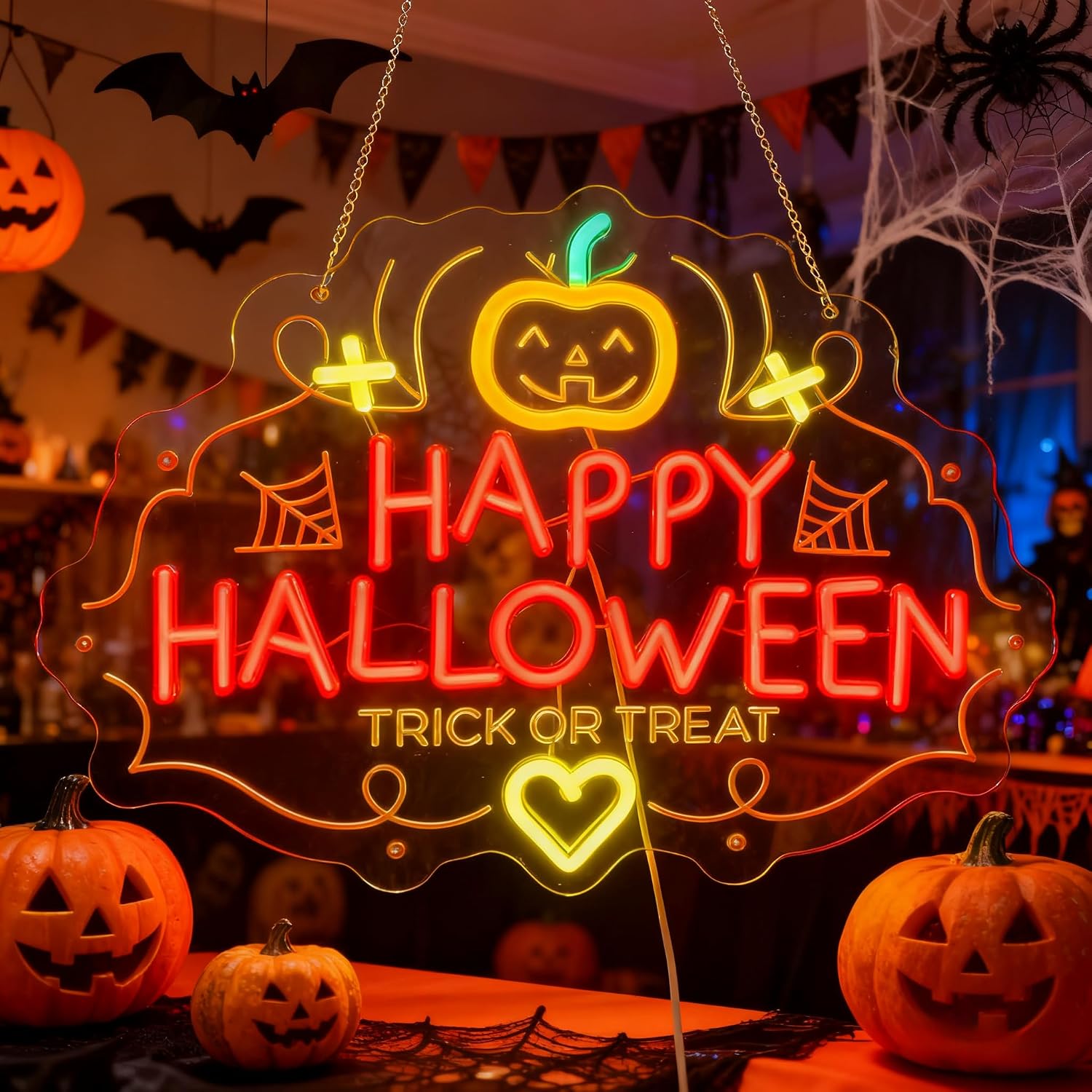 Happy Halloween Trick Or Treat - Home Decor Lighting Tricks review and price