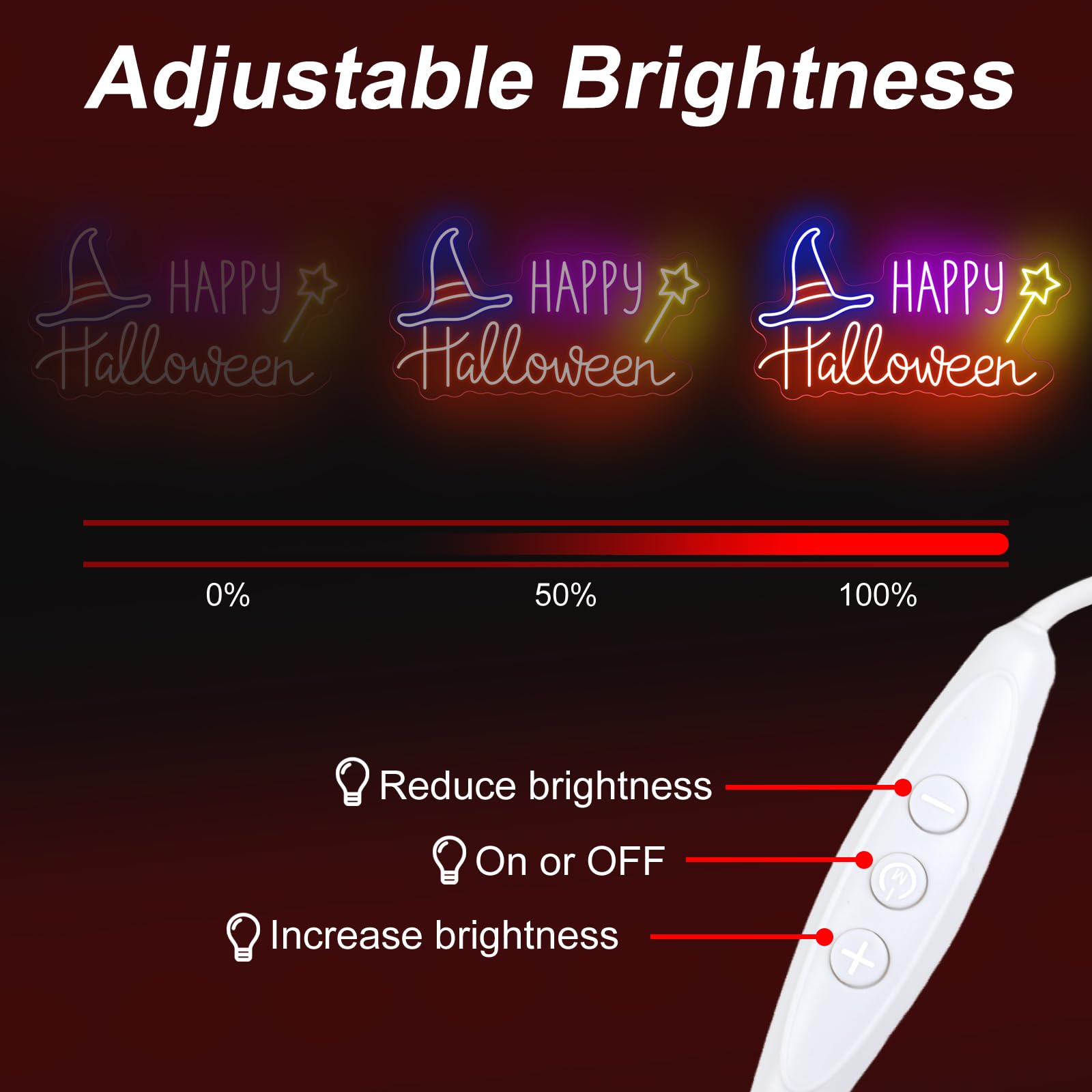 Happy Halloween Bat LED Neon S - Home Decor Lighting Tricks review and price