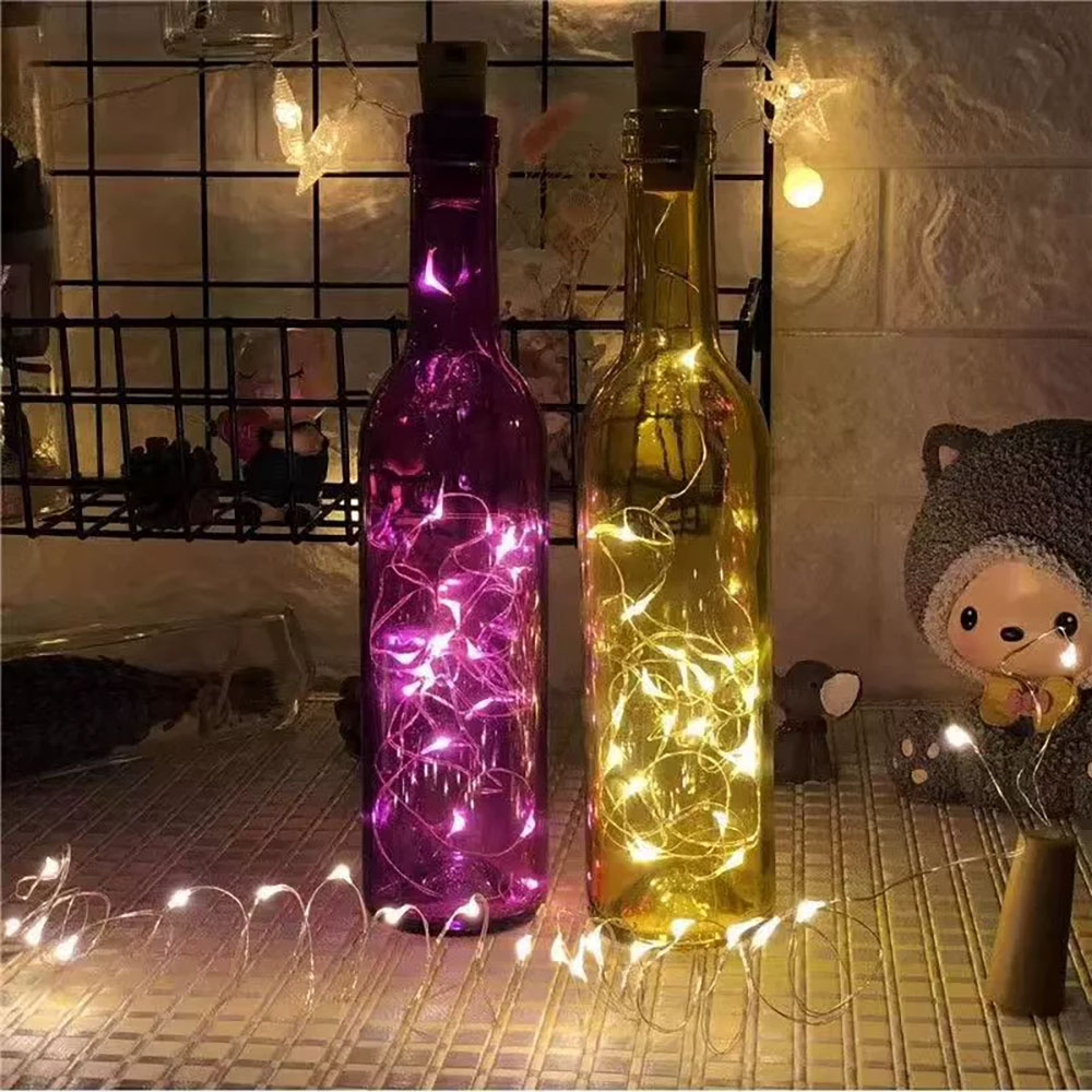 LED Wine Bottle Lights Copper  - Decor Lighting Cork review and price