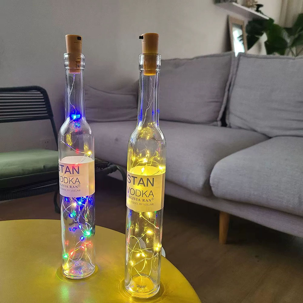 LED Wine Bottle Lights Copper  - Decor Lighting Cork review and price