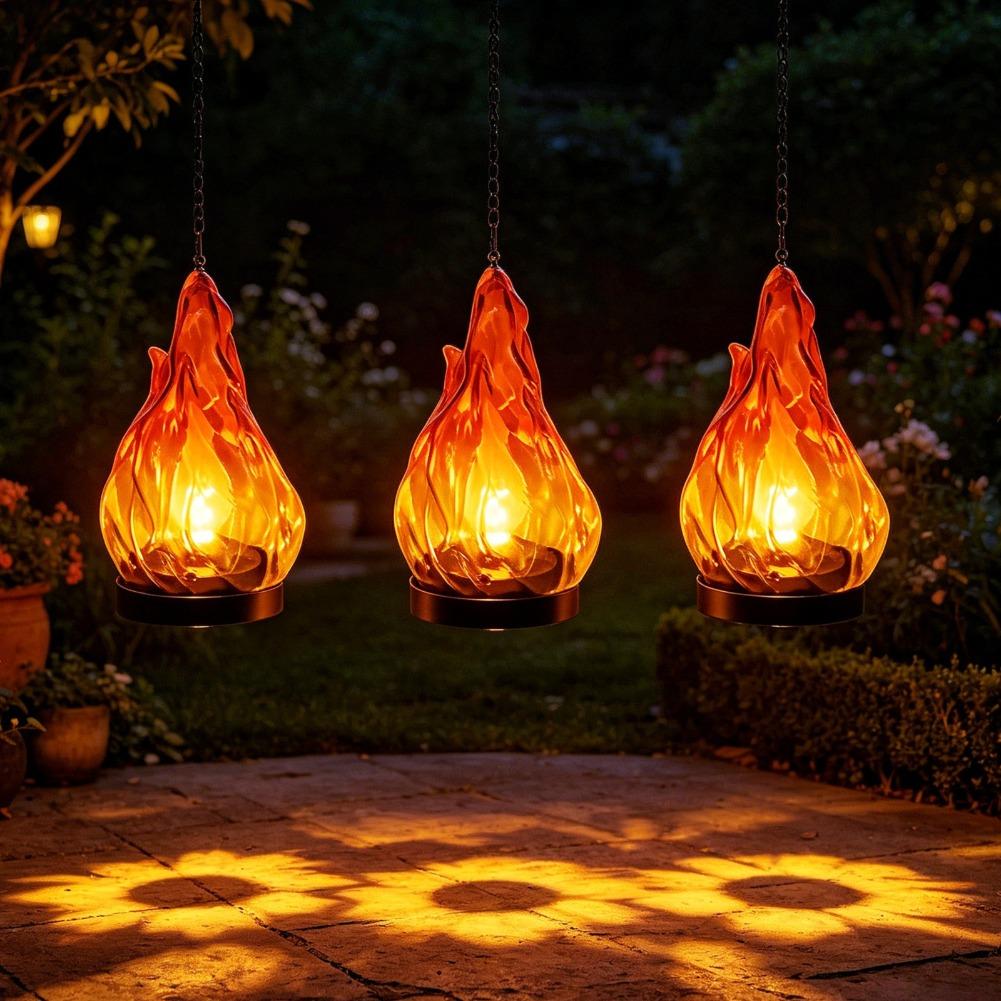 Solar Flame Hanging Lantern Li - Lighting Decoration Outdoor review and price
